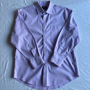 Nordstrom Men's 16/23-24 Purple Traditional Fit Tech-Smart Dress Shirt